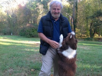 William Espinosa and his dog